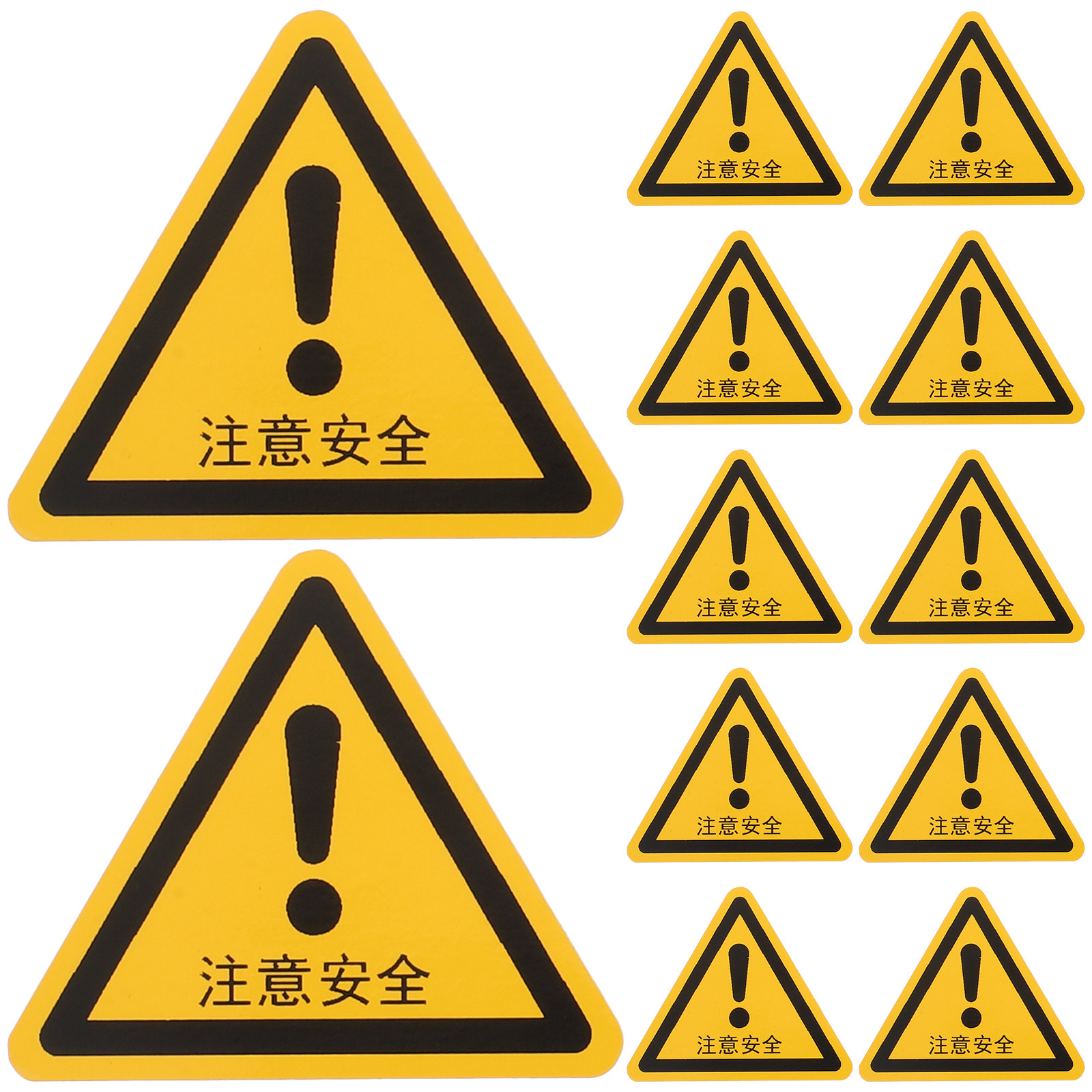 Heavy Equipment Warning Sign - 24 buah Stiker Peringatan Pabrik, Stiker