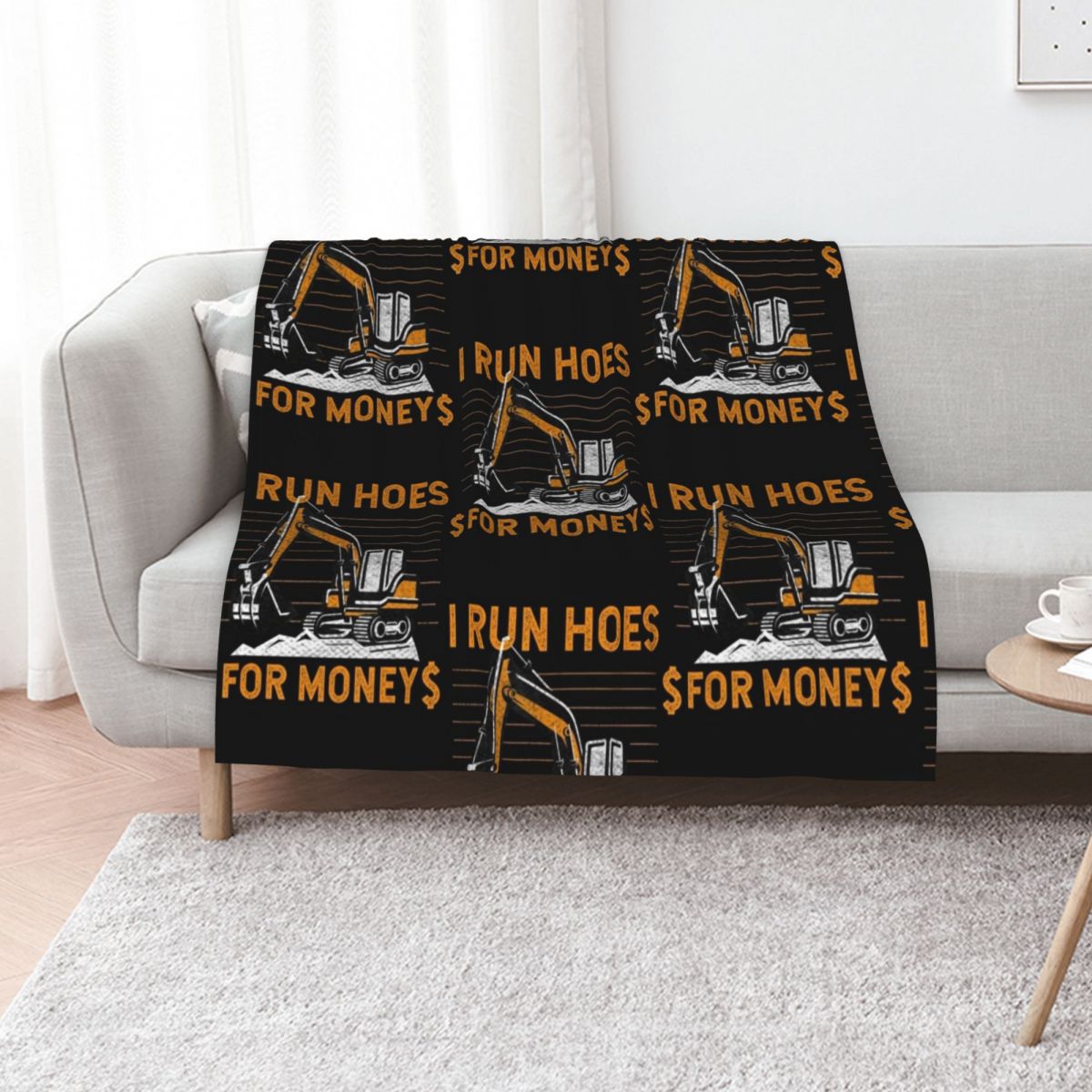 Heavy Equipment Quilt - Selimut Tebal Lucu untuk Operator Traktor,