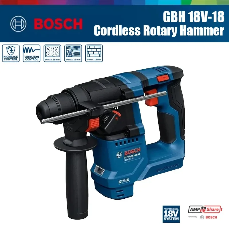 Heavy Equipment And Machinery - Bosch GBH 18V-18 Bor Palu Putar