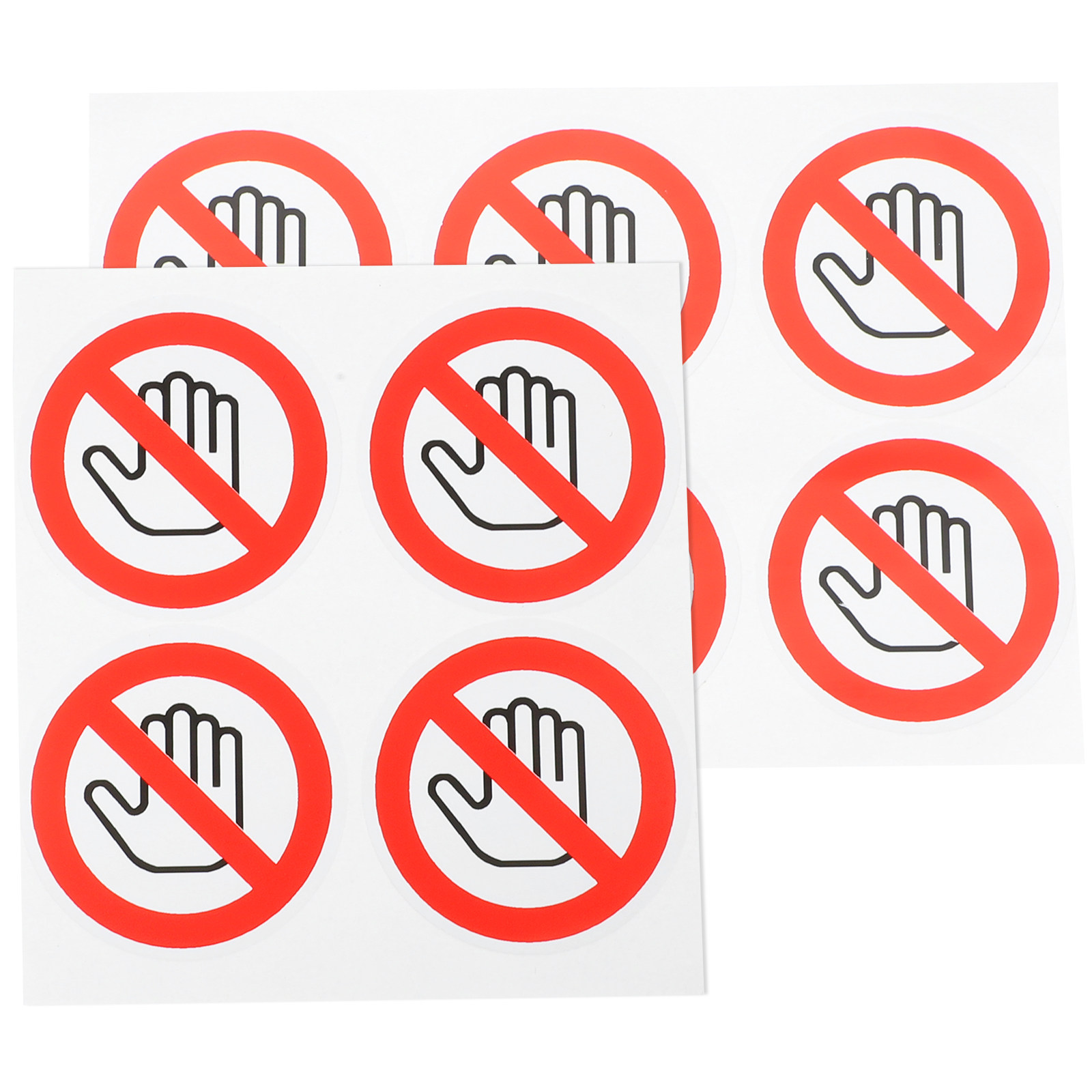 Heavy Equipment Warning Sign - 10 buah Stiker Peringatan Vinyl Jangan