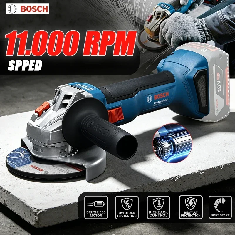 Heavy Equipment And Machinery - BOSCH GWS 18V-8 Mesin Gerinda Sudut