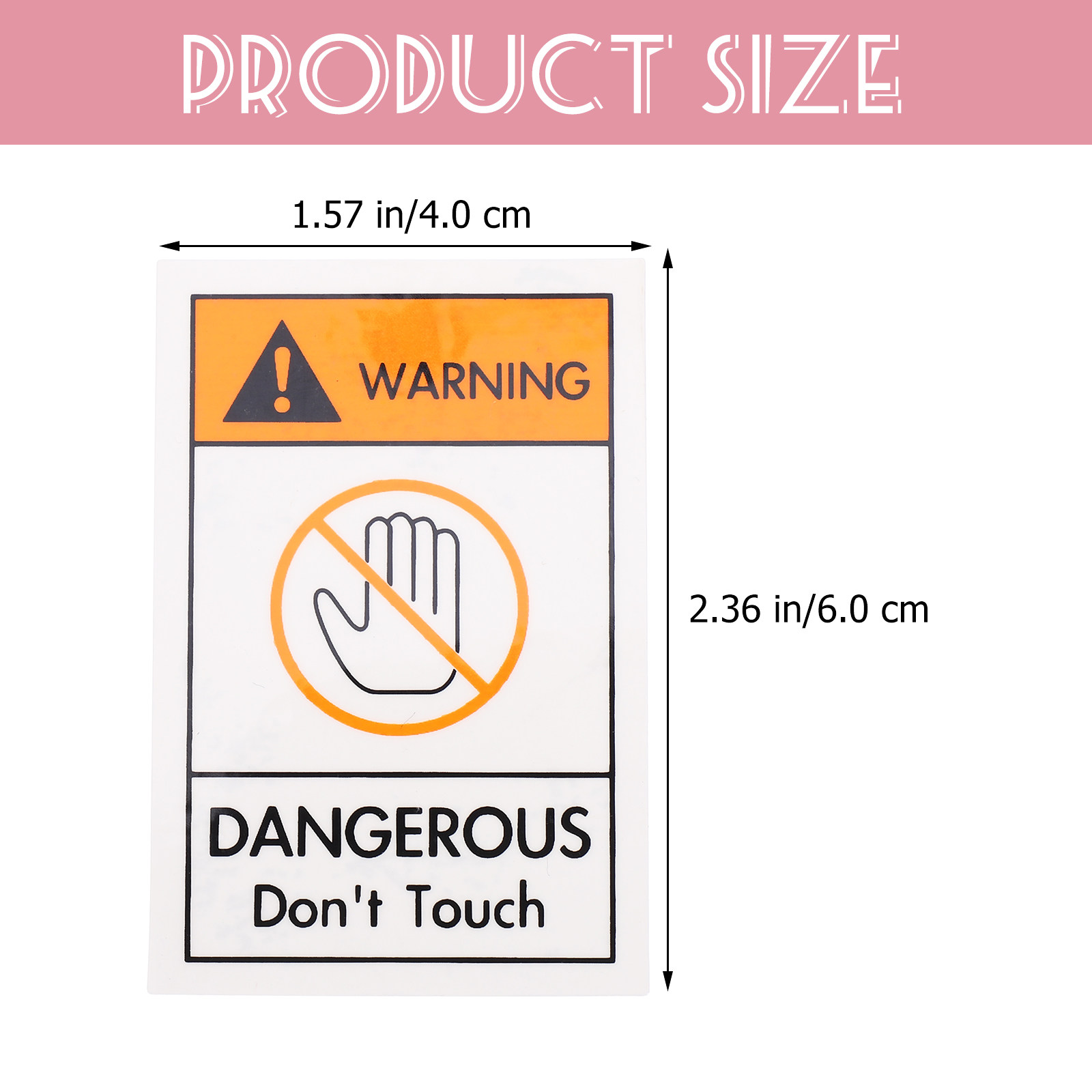 2 buah stiker peringatan kesel - Heavy Equipment Warning Sign ulasan dan harga