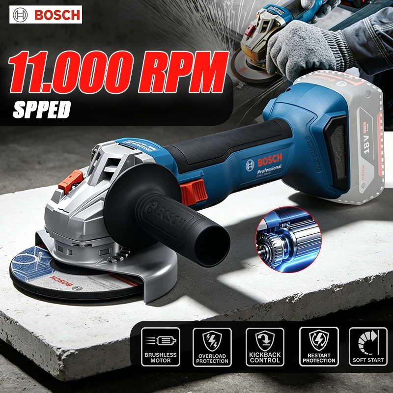 BOSCH GWS 18V-8 Mesin Gerinda  - Heavy Equipment And Machinery ulasan dan harga