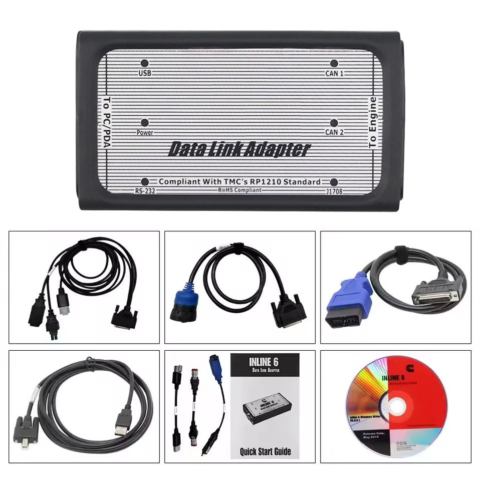 Adaptor Data Link INLINE 6 V8. - Heavy Equipment Diagnostic Tool ulasan dan harga