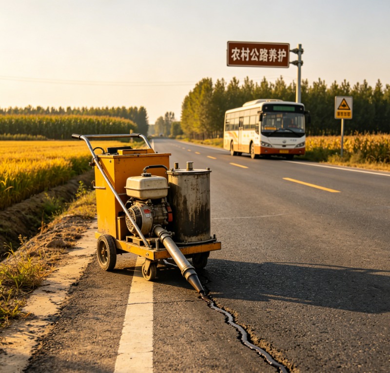 Mesin Pengisi Retak Jalan 60L  - Road Crack Sealing Machine ulasan dan harga