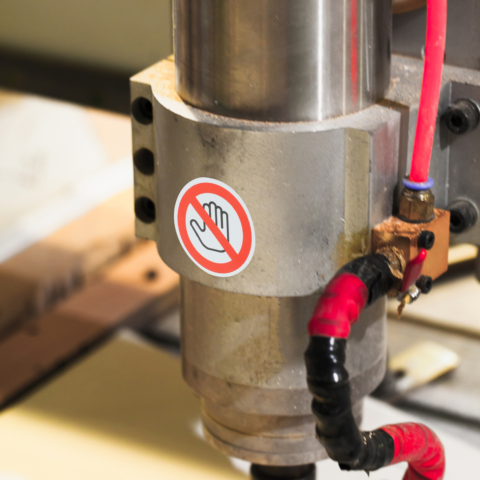 10 buah Stiker Peringatan Viny - Heavy Equipment Warning Sign ulasan dan harga