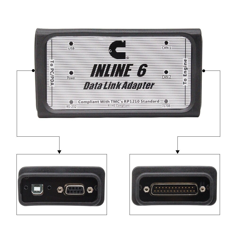 INLINE 6 V8.7 V7.62 Data Heavy - Heavy Equipment Diagnostic Tool ulasan dan harga